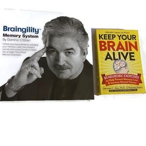 Braingility Memory System (8-CD) & Book Bundle.